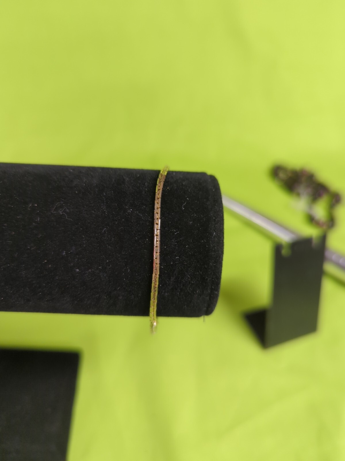 Gold toned 7 inch bracelet