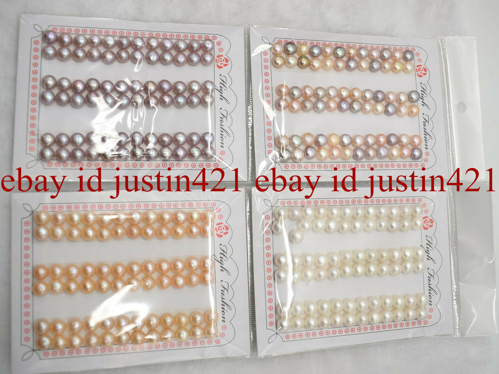 Genuine Pretty 7.5-8mm Freshwater Pearl Half-drilled Beads For DIY Earring
