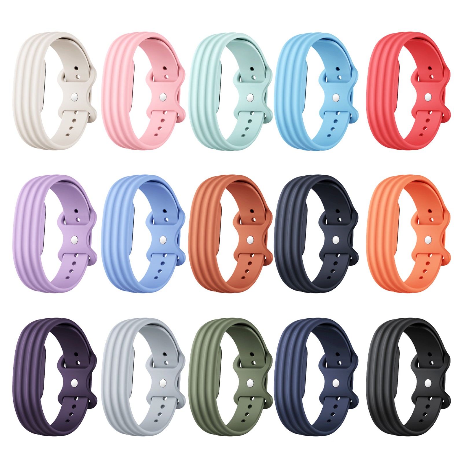 For Google Fitbit Air 2026 Adjustable Soft Silicone Band Sports Strap Wristband