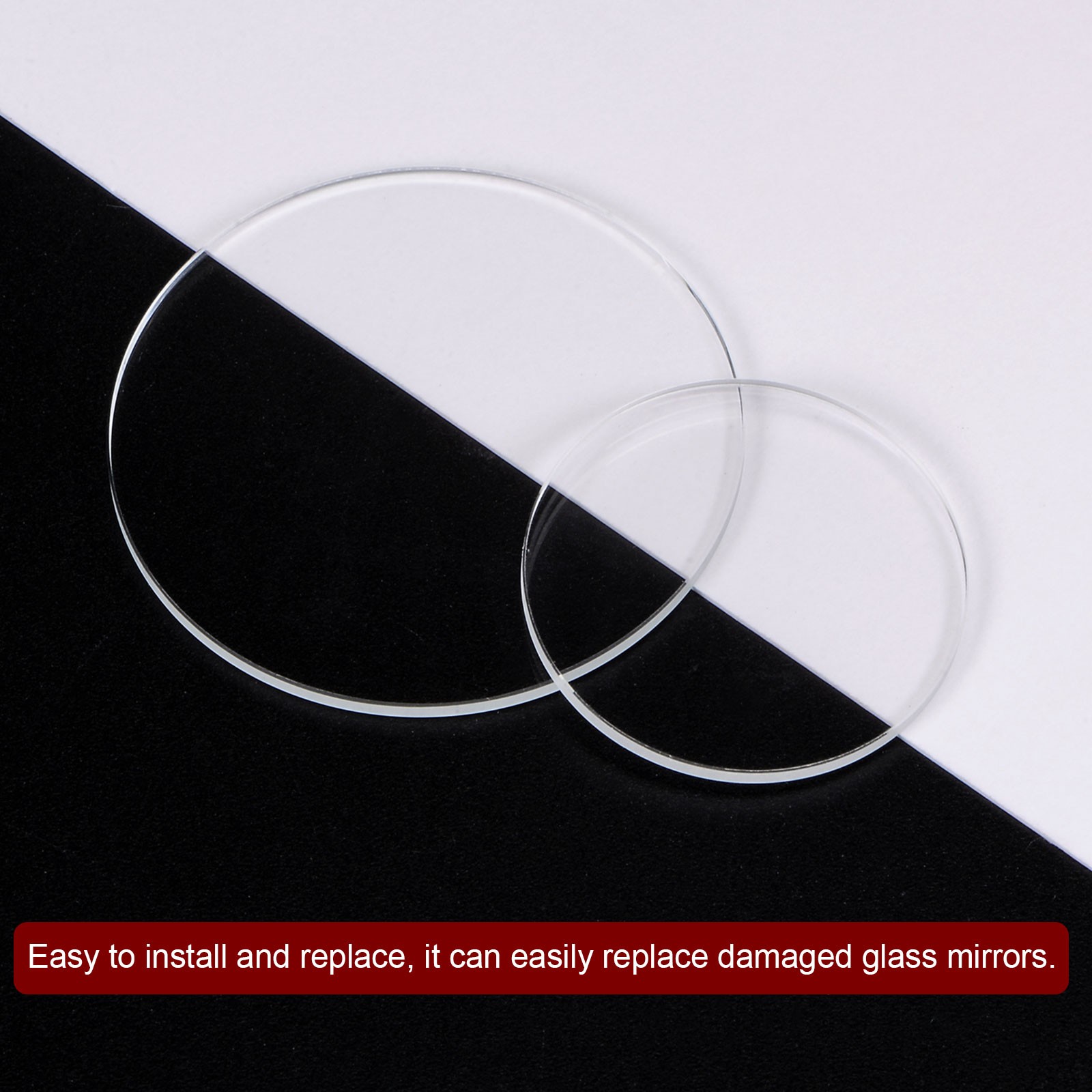 2pcs 36mmx2mm High Transmittance Watch Crystal Lens Glass Round Flat Mineral