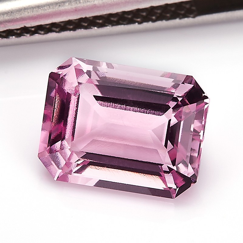 Wholesale Price 0.5-10ct Natural Emerald Cut Pink Padparadscha for Jewelry