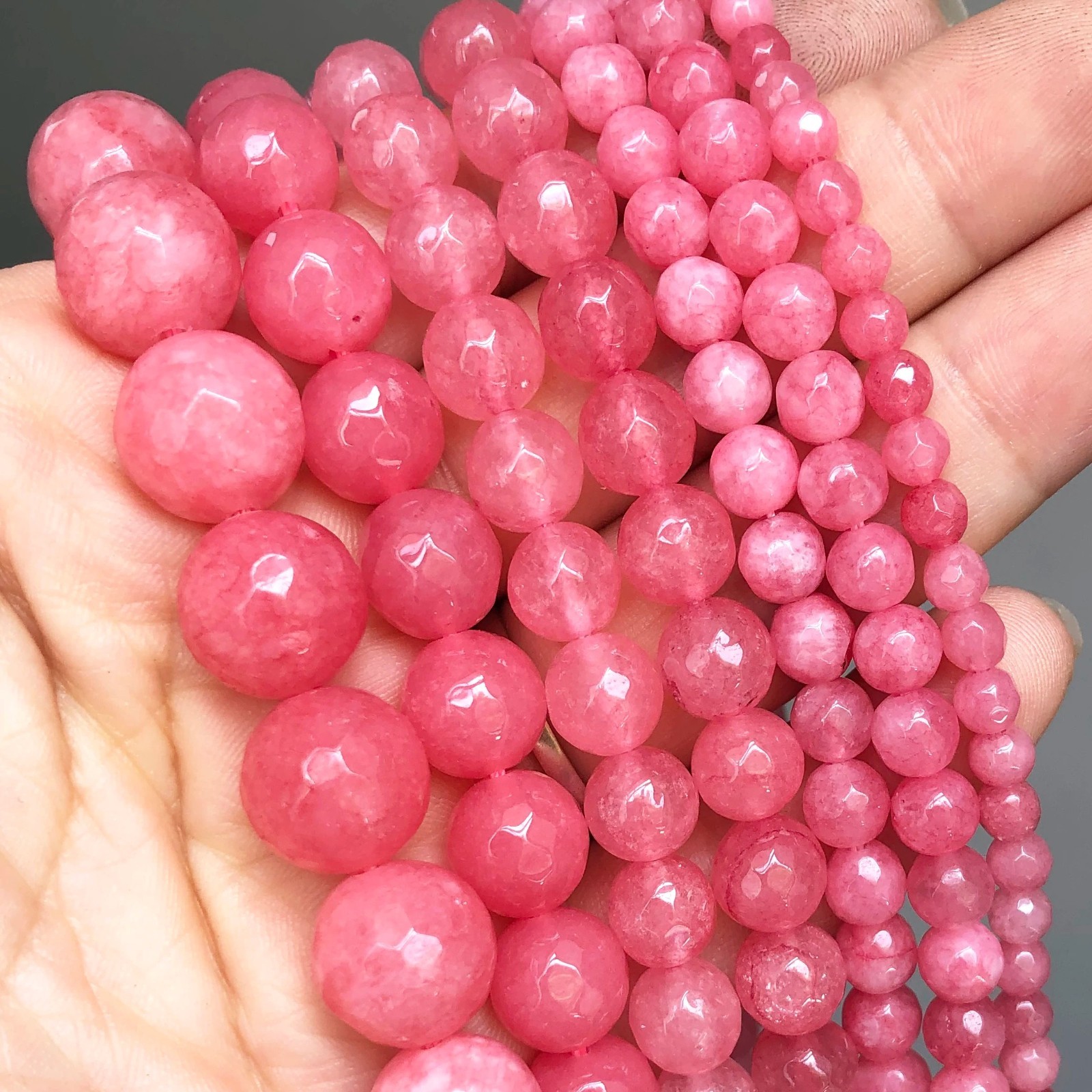 Series I lot natural gemstone spacer loose beads 4mm 6mm 8mm 10mm 12mm stone DIY