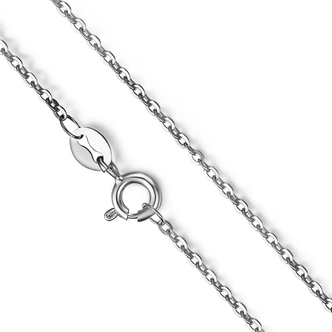 Sterling Silver Belcher Chain Necklace – 16″ 18″ 20″ 22″ 24″ 26″ 30″