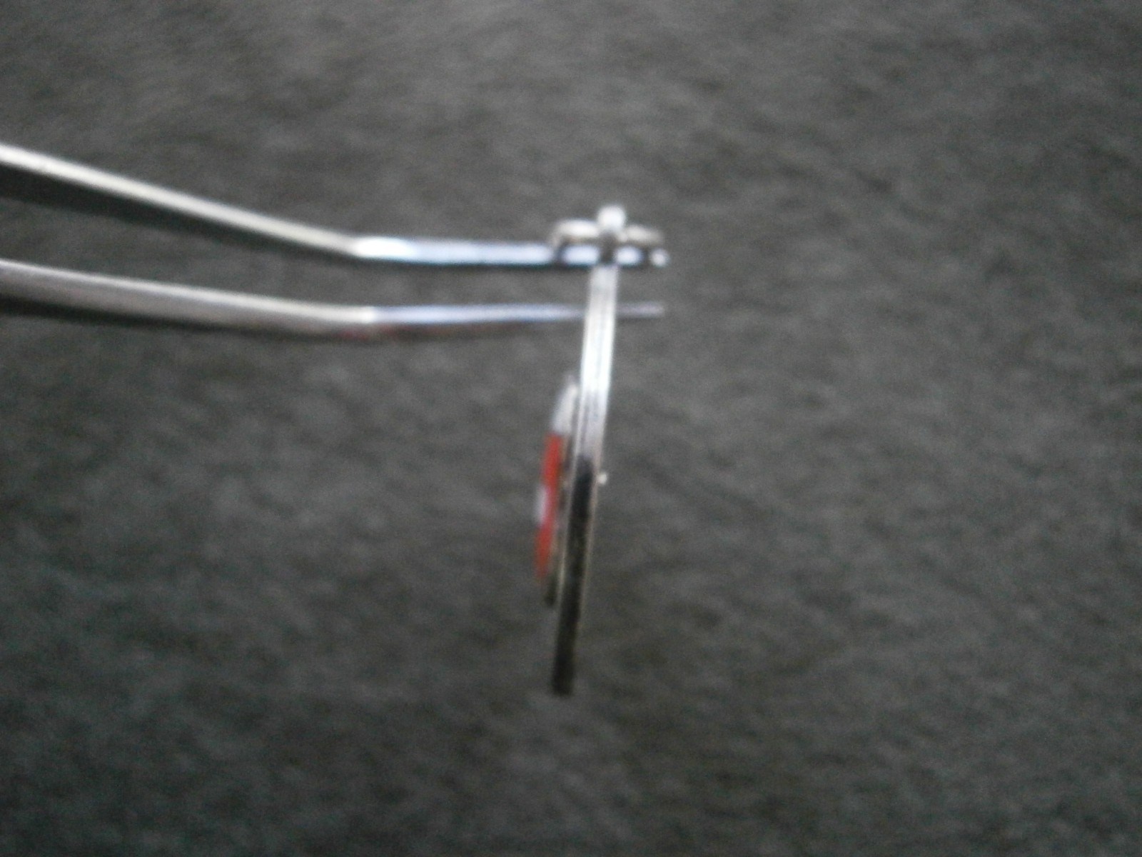 Large Switzerland Schweiz Vintage Silvertone & Enamel Travel Bracelet Charm 5.3g
