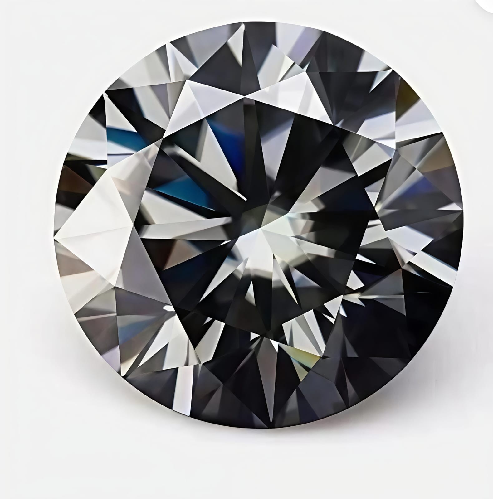 2Ct Pair Round Cut Fancy Black Color VVS1 Diamond Premium Quality gemstone 2 Pc