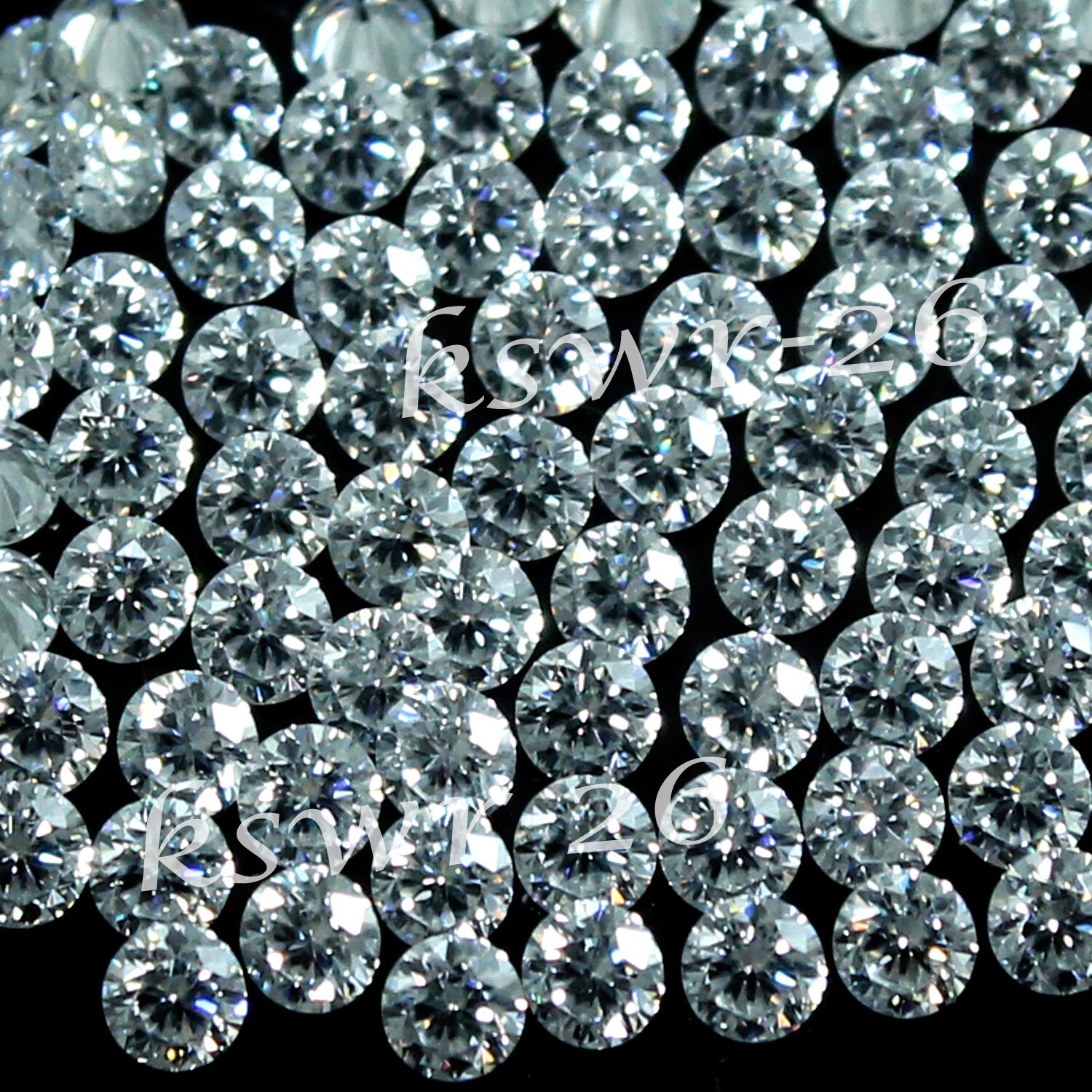 2.91 Ct Certified DE Color VVS1 Round Cut 0.80 MM Lab Grown Diamond 1000 Pcs #S1