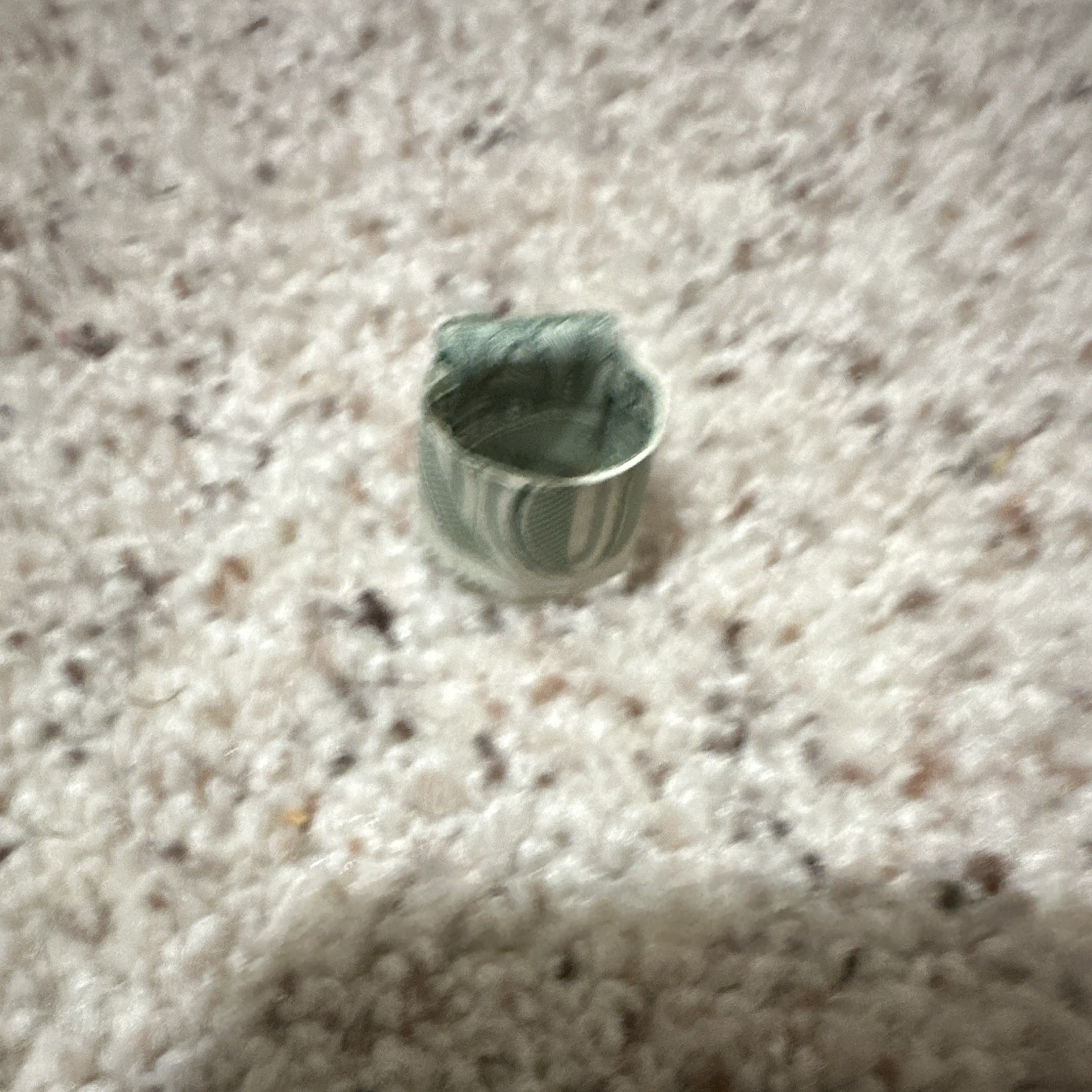 Folded $1 Bill Money Ring Adjustable Green Paper Band Coins & Money Theme