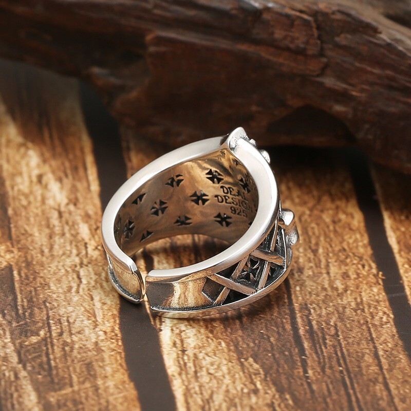 Men’s Open Ring Anchor Ring Adjustable Ring Lucky Gift
