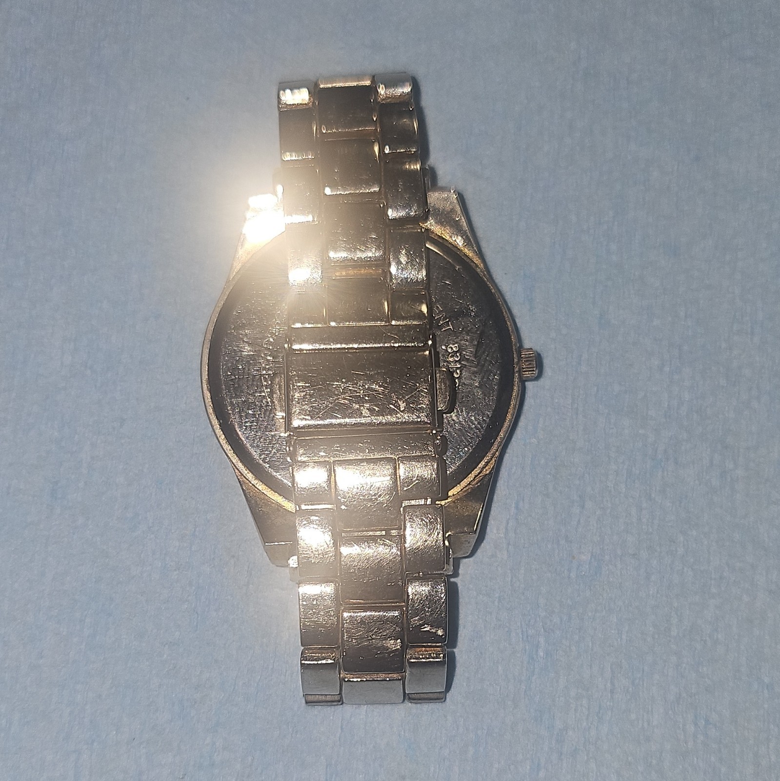 Target Women’s Watch with Leopard Print Dial & Rhinestone Bezel (New Battery)