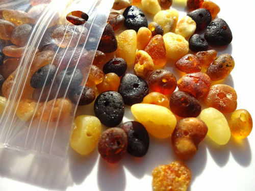 Natural Amber stone drilled 5gr about.100 beads – choose color !!!