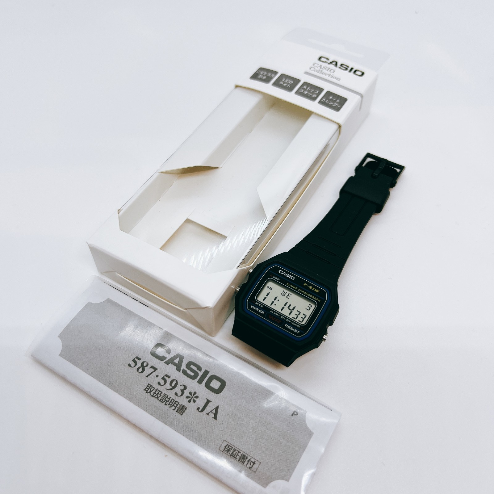 Casio Standard F-91W-1JH Men’s Standard Wristwatch Digital 30mm From Japan