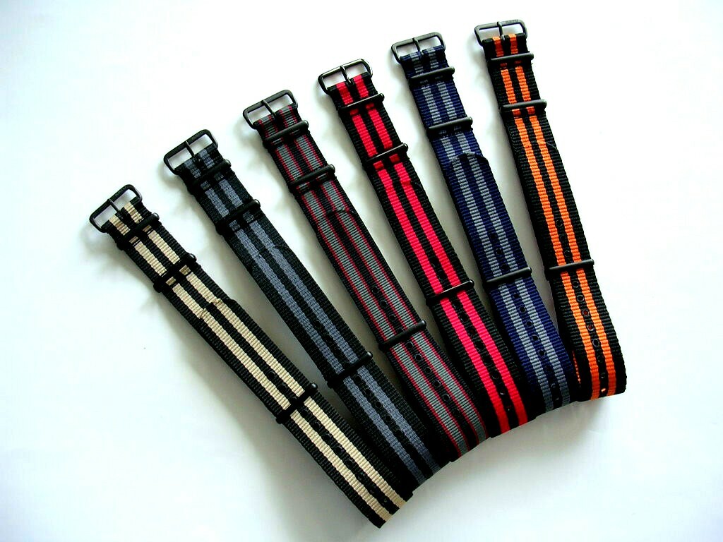 NATO G10 ® Premium Ballistic nylon PVD Military watch band strap Bond IW SUISSE