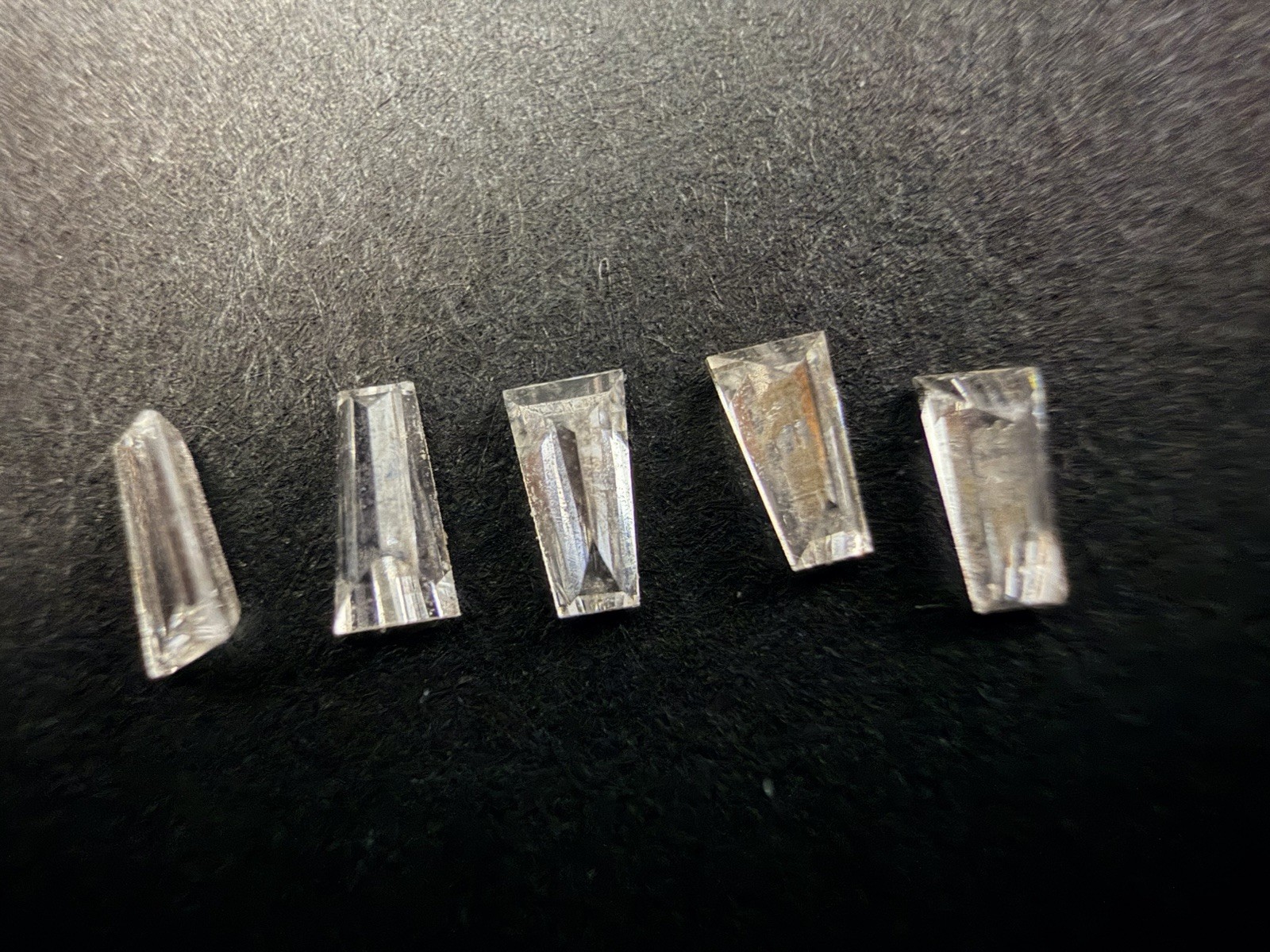 Lot 5 Natural Matching Tapered Baguette Diamonds .40 TCW-Brilliant Earth Premium