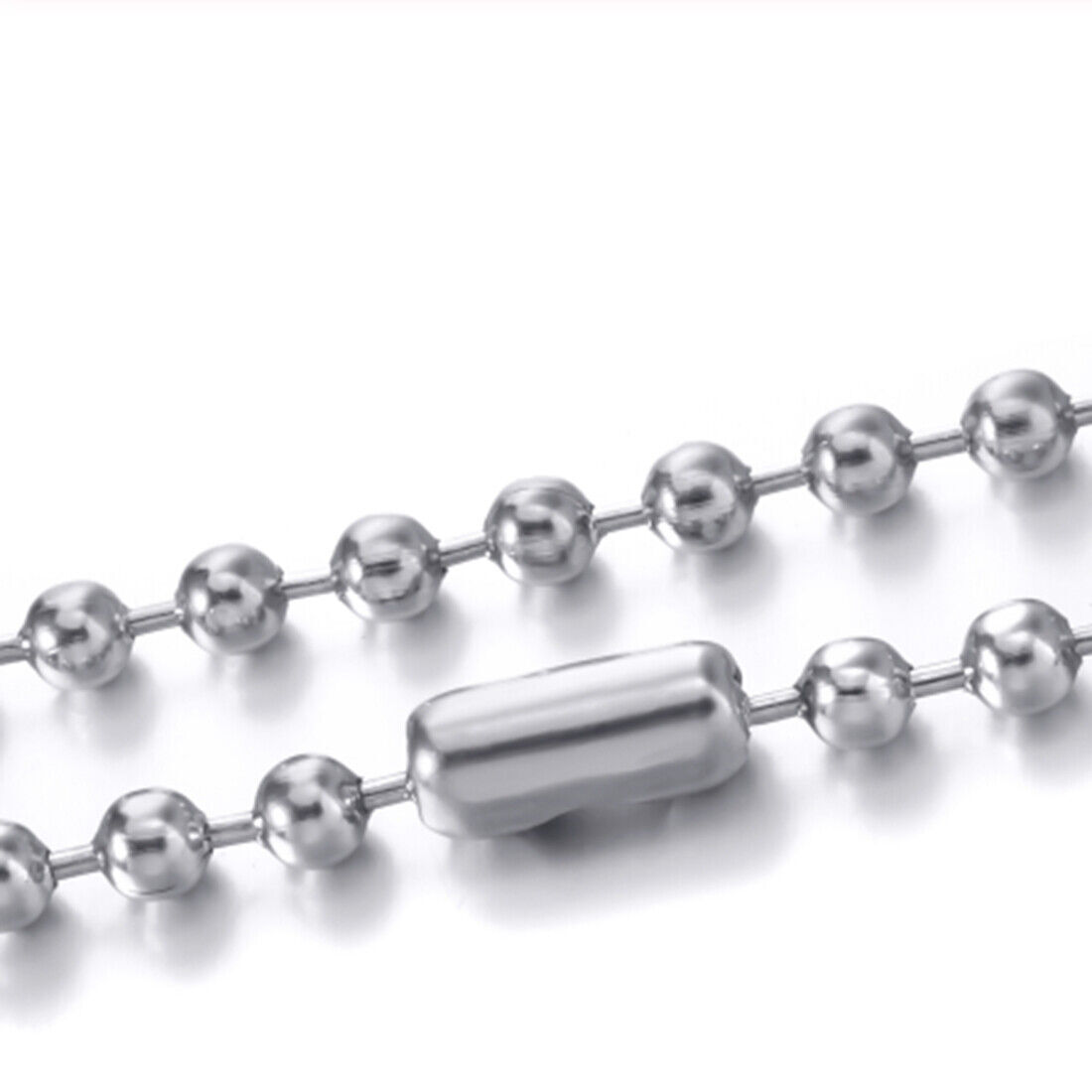 1.5-12mm Fashion New Women Men’s Stainless Steel Silver Bead Ball Chain Necklace