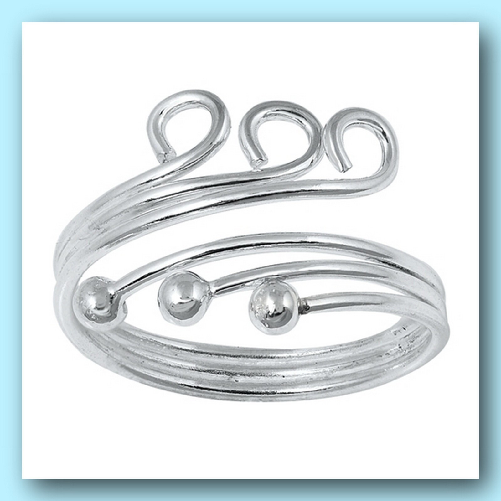 .925 Sterling Silver MENS(womens) TOE RINGS
