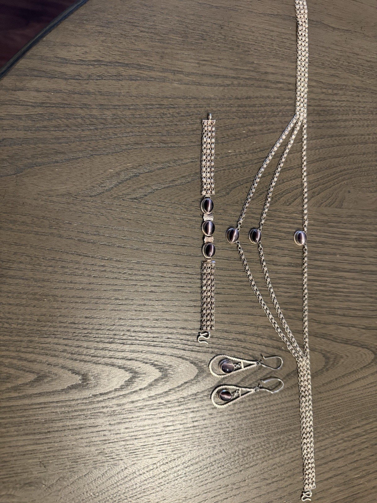 Vintage Made In Armenia Necklace, Bracelet And Earrings Set
