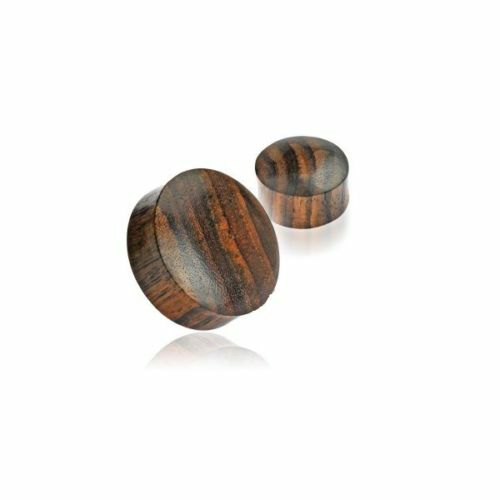 Plugs Organic Sono Wood Rimmed Saddle Sold as a Pair Large Gauge- Wholesale