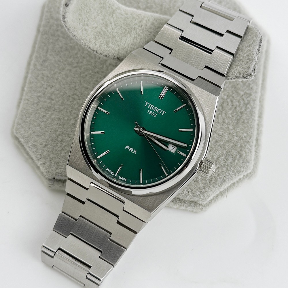 Tissot PRX Green Dial Stainless Men’s Quartz Watch 40mm – T137.410.11.091.00