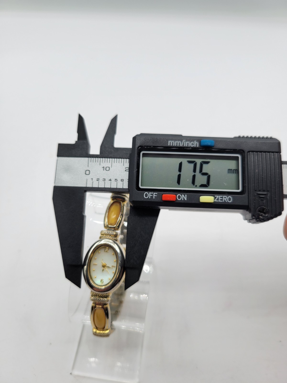 Vintage Valleta Ladies Watch With Yellow Stones and new Battery