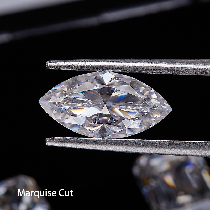 US 0.1-10ct Loose Moissanite Gem Stone VVS1 D Multi Cut with GRA Certificate