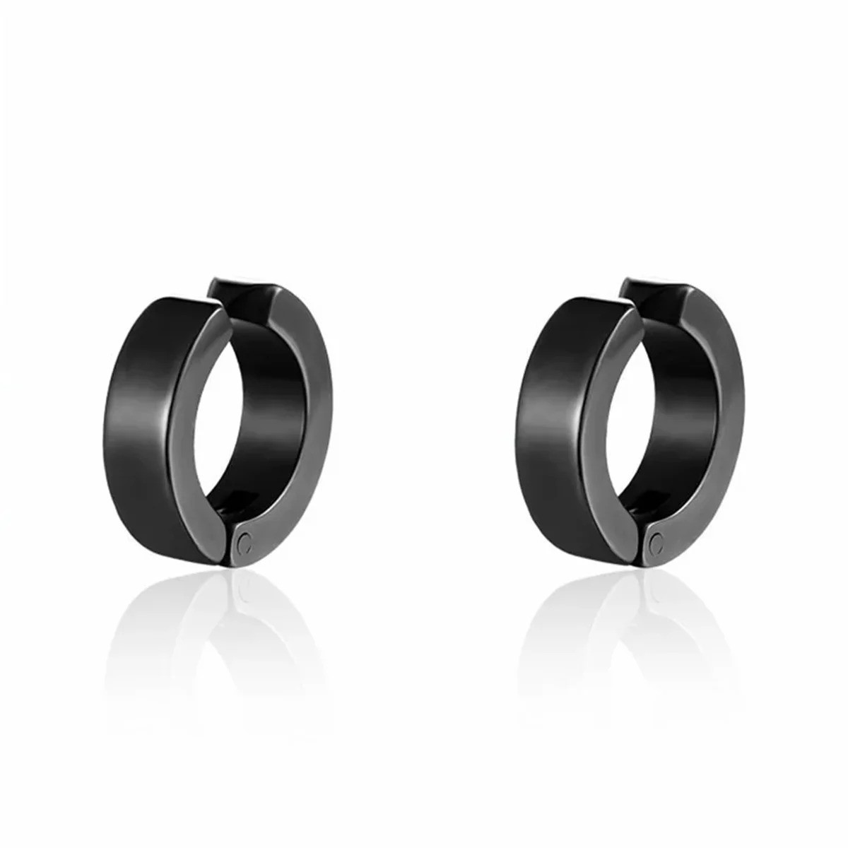 2pcs 316L Cuff Earring Non Piercing Hoop Earring Clip On Earring Fake Piercing