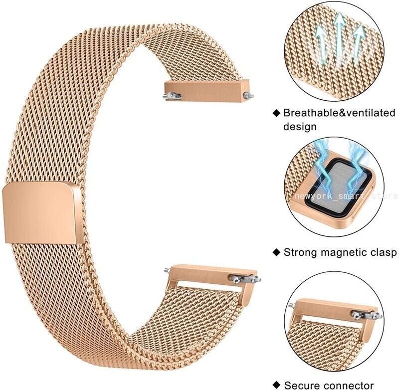 Milanese Metal Strap Watch Band For Samsung Galaxy Watch 4 5 6 40/44/4243/47mm