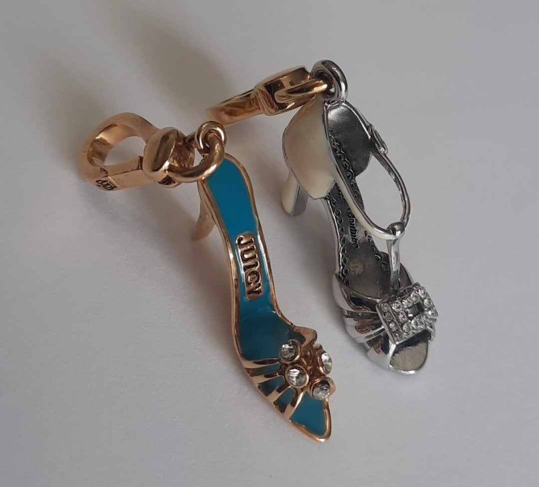 Set of 2 Juicy Couture Retired Heel Charms