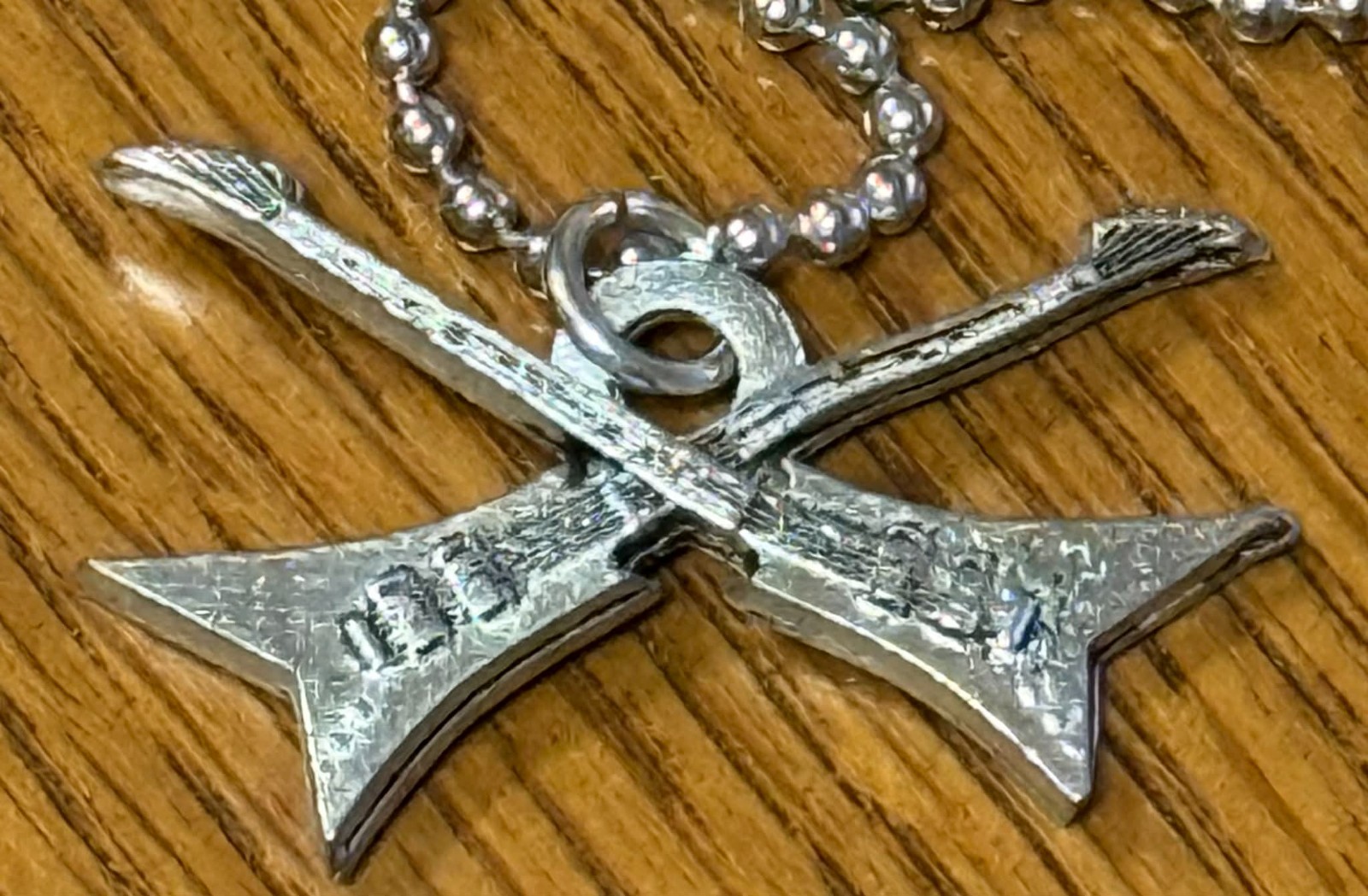 Dueling Electric Guitars “Real” Fine Pewter Lead Free with Necklace Made in USA