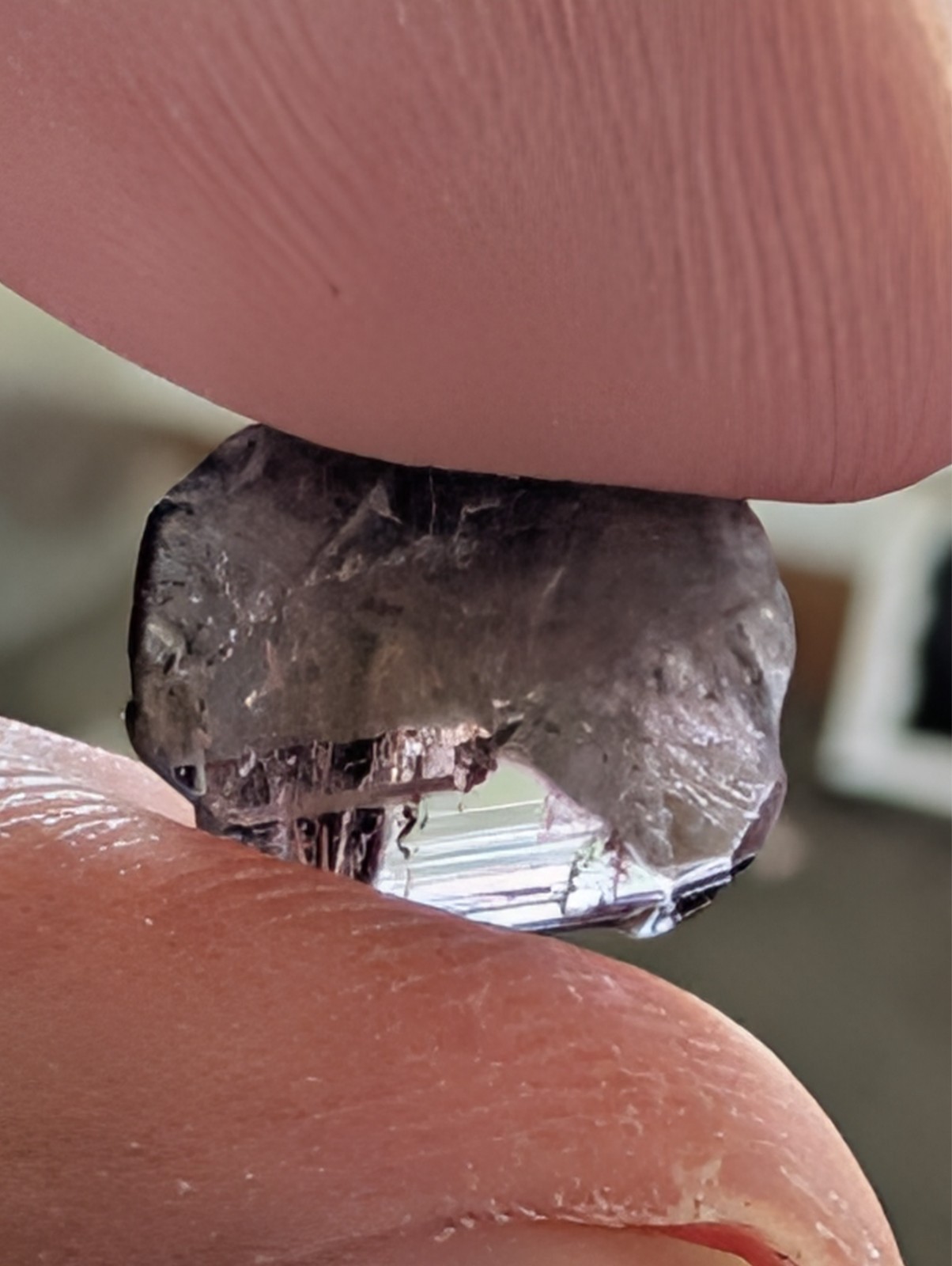 USA seller 19.05 4 pieces Included Axinite facet rough gemstone specimen