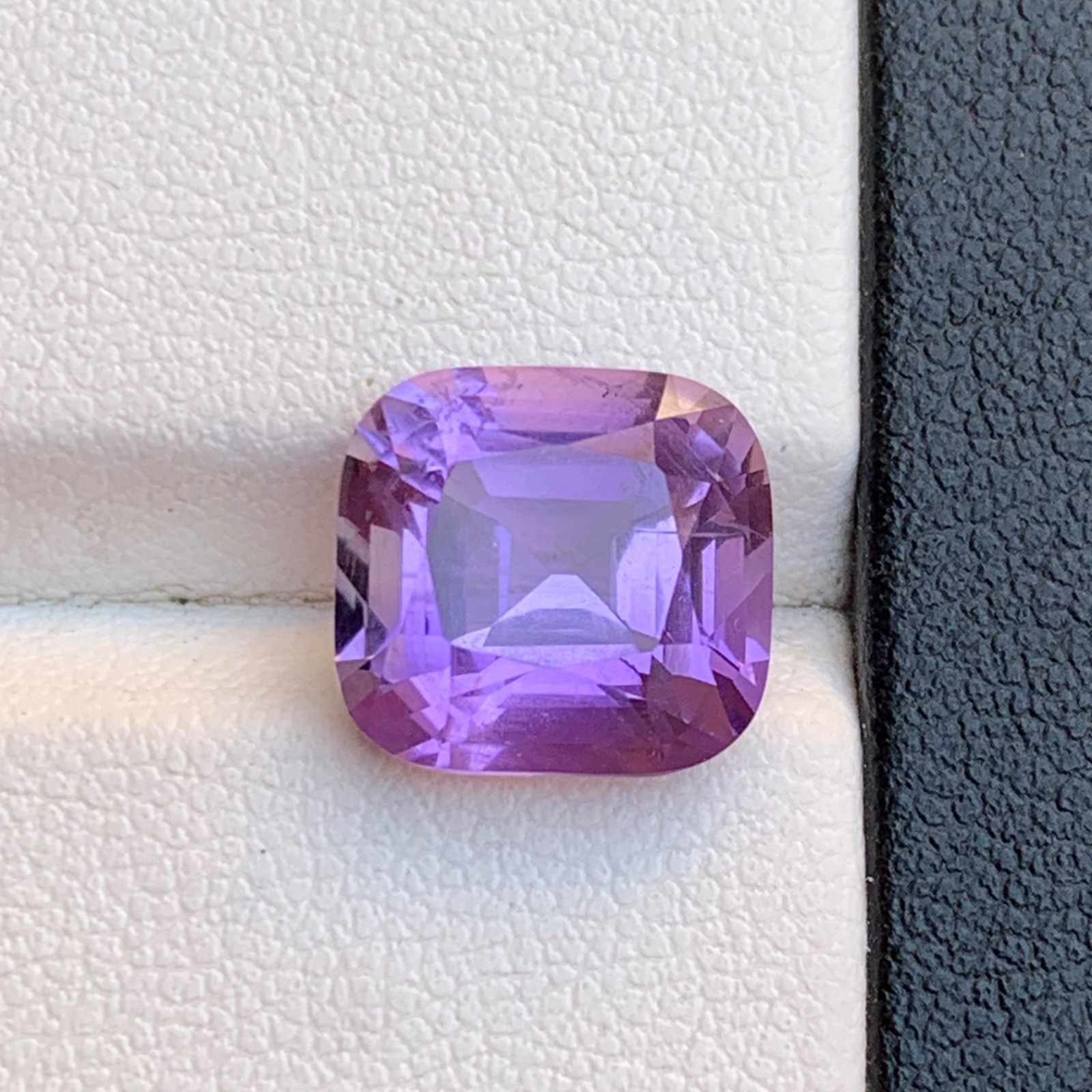 Natural Purple Amethyst 5 Carat Square Cushion Cut Loose Gemstone for Ring