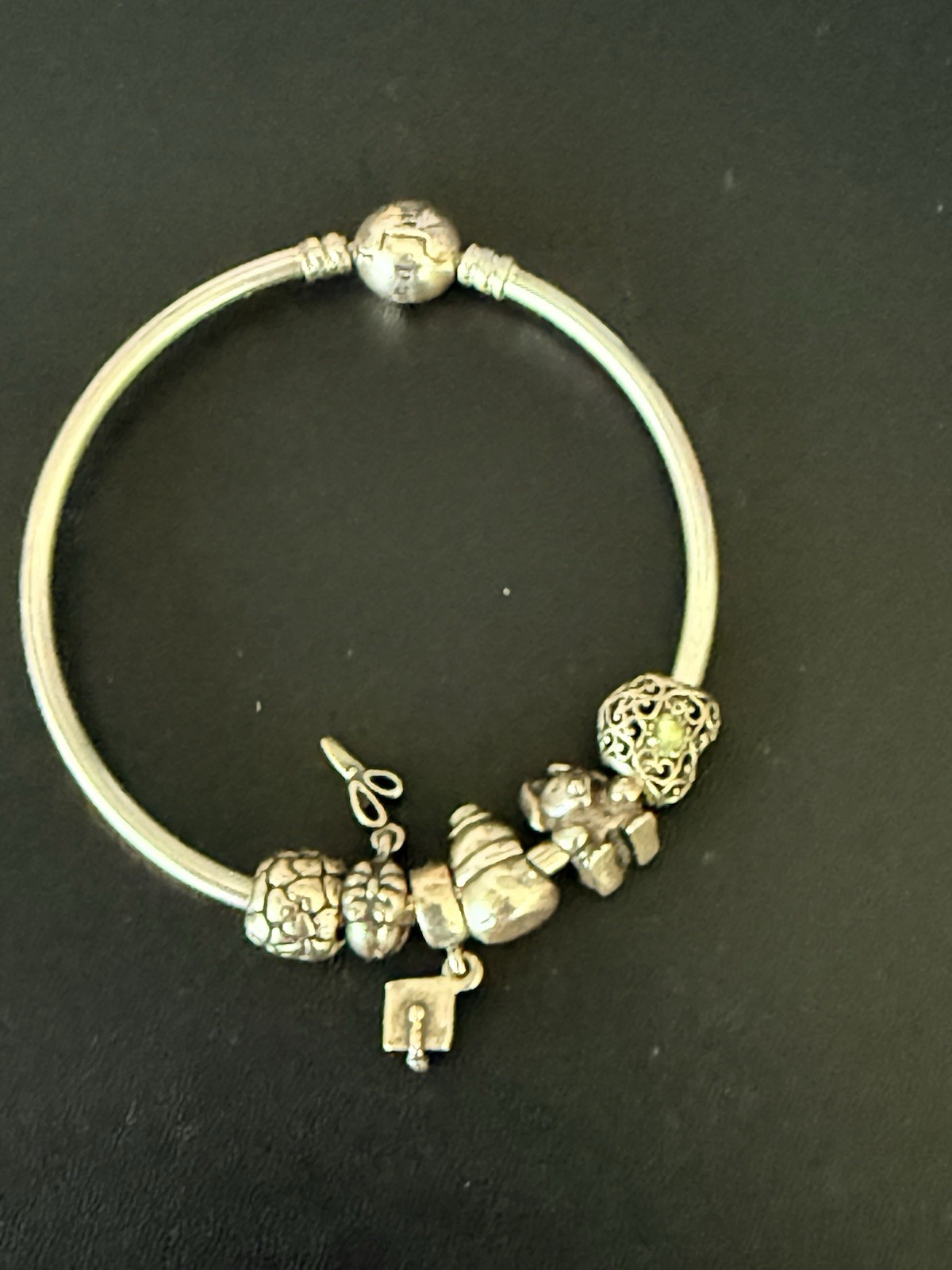 Pandora Sterling Silver 925 ALE One In a Million Bracelet 7 With Retired Charms