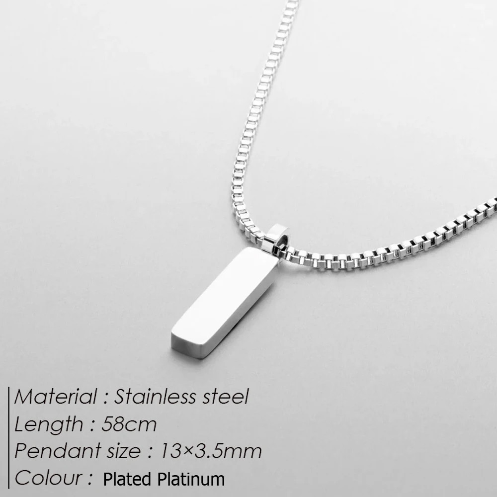 Men’s Jewelry Stainless Steel Non fading Necklace Hip Hop Cuban Chain cadenas pa