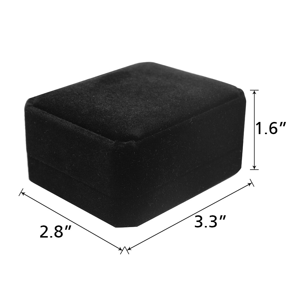 1/5/10 Pack Velvet Earring Ring Necklace Pendant Jewelry Gift Boxes Case Wedding