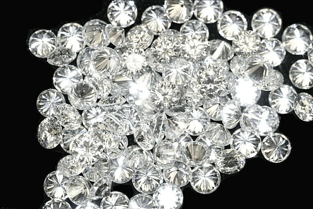 1 Ct Natural White Diamond Round Cut 2 mm 30 Pcs VVS1 D Grade GDGL Certified D5