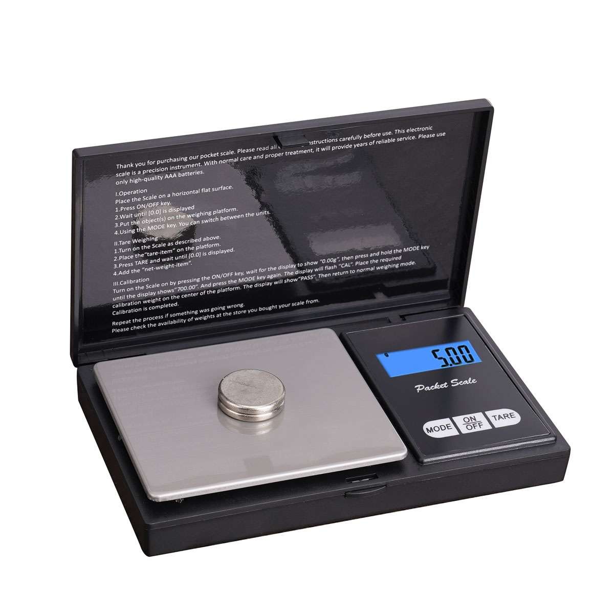 Pocket 1000g x 0.1g Digital Jewelry Gold Coin Gram Balance Weight Precise Scale