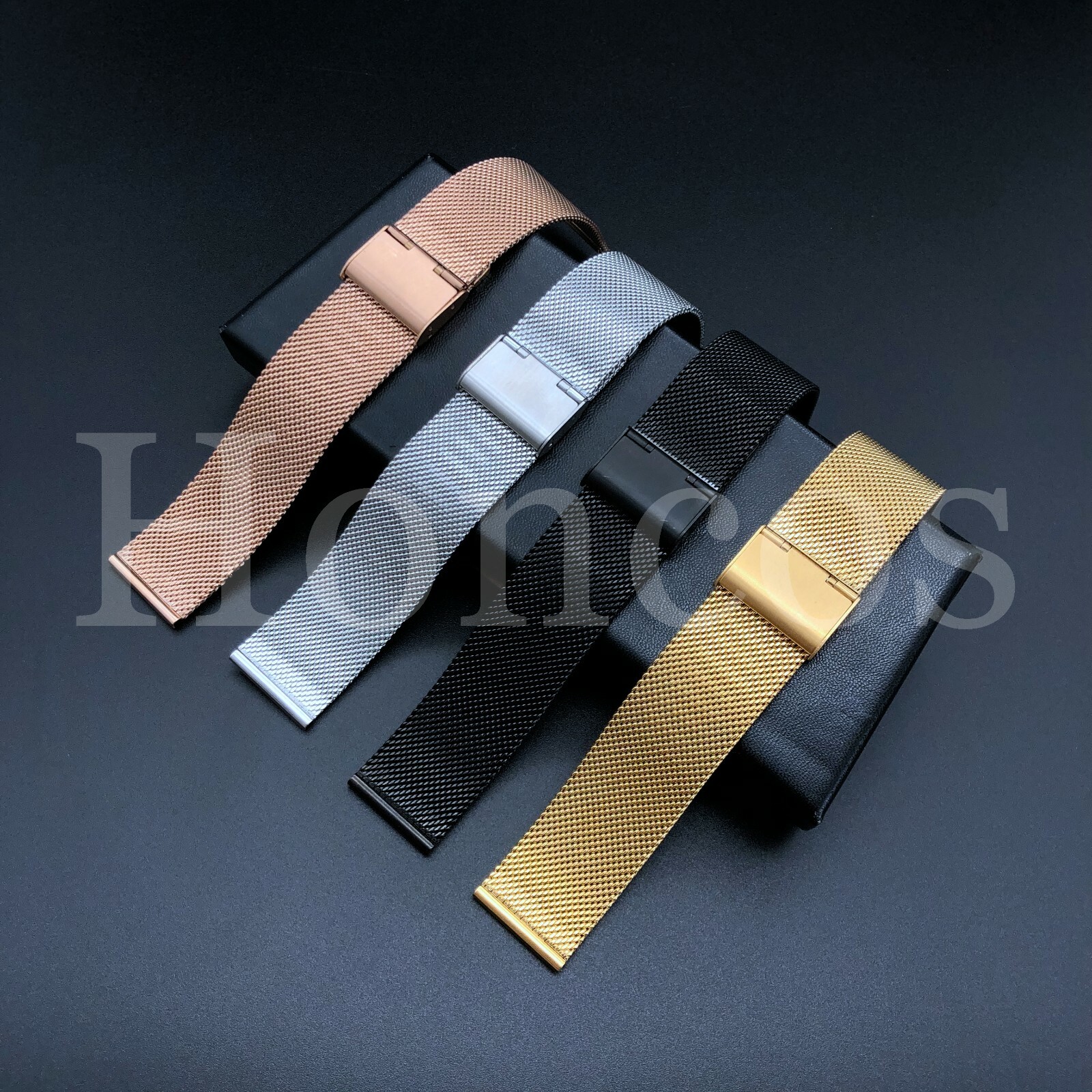 12/14/16/18/20/22/24 MM Milanese Watch Strap Band Stainless Steel Mesh Bracelet