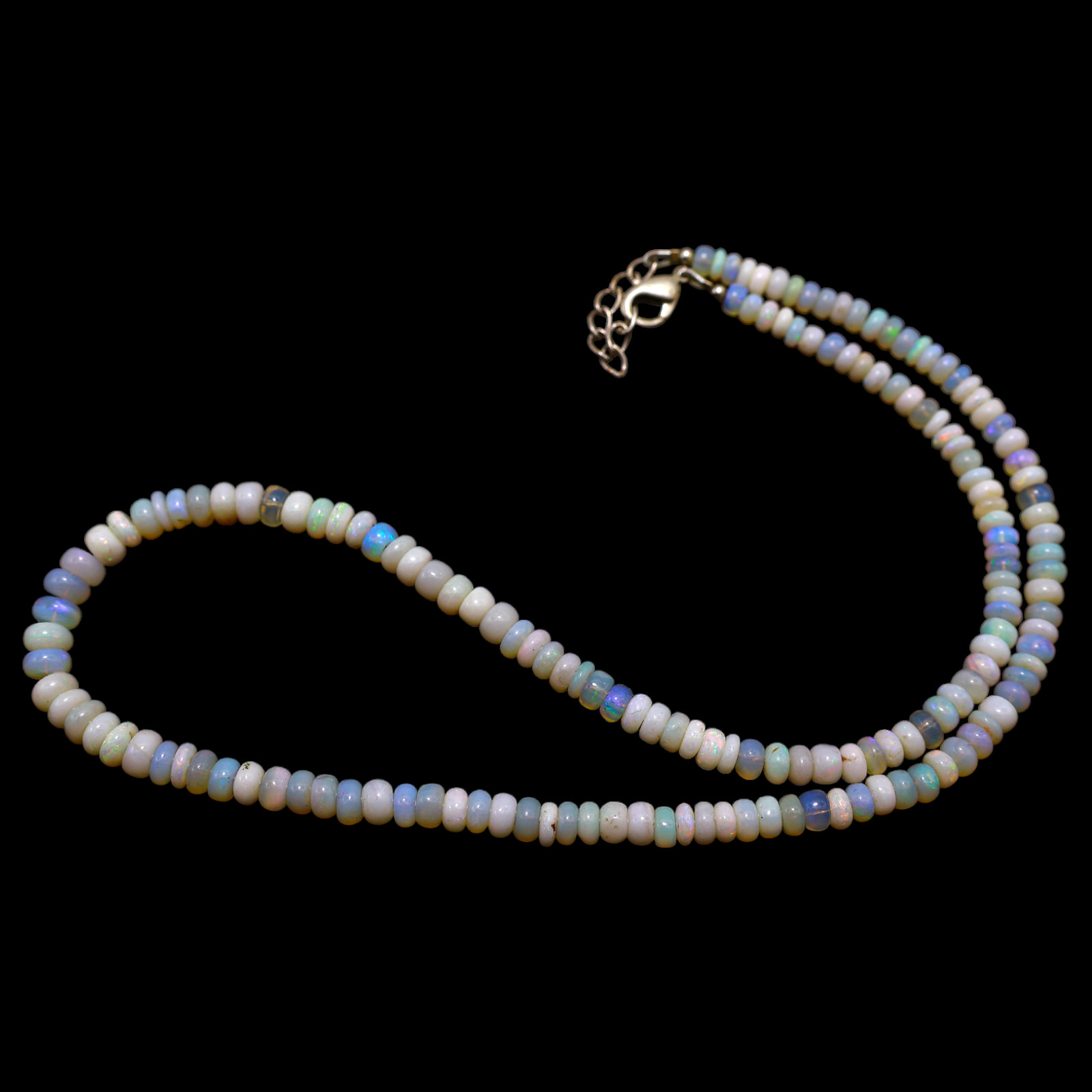 Rondelle Smooth 4X5 MM Fire Opal Beaded Not Applicable Unique Necklace Jewelry
