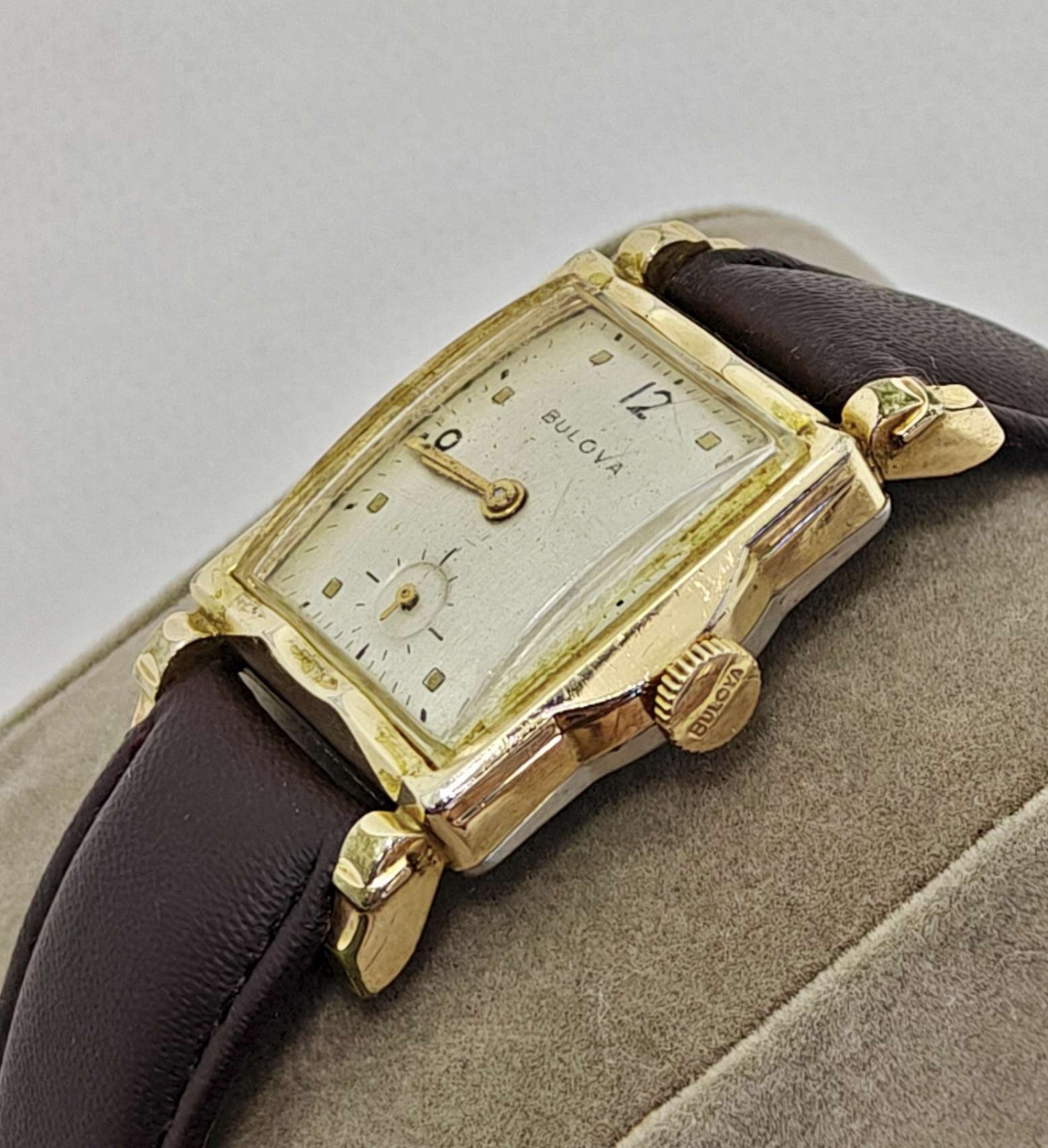 Vintage 1956 Bulova Ambassador F Men’s 17J Gold Filled Watch 10BM