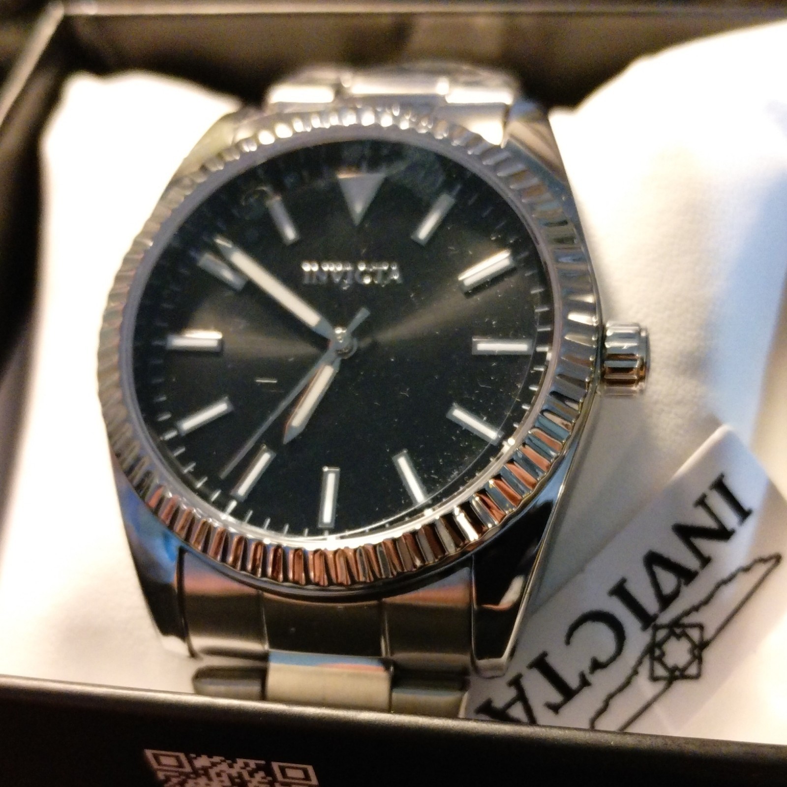 Invicta Celestial Langdon 40mm Black Dial Stainless Steel Watch w/ Box