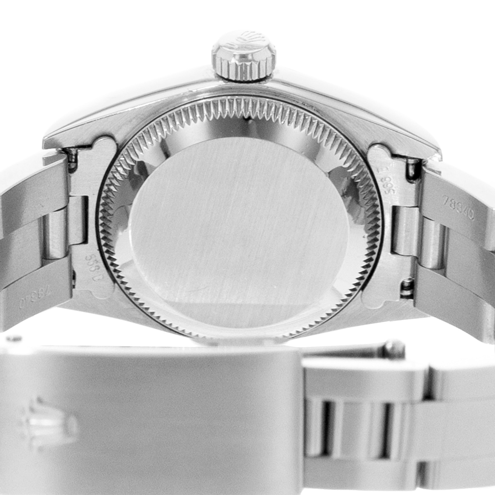 Rolex Oyster Perpetual 24 67180 Black Arabic Dial Steel Automatic Ladies Watch
