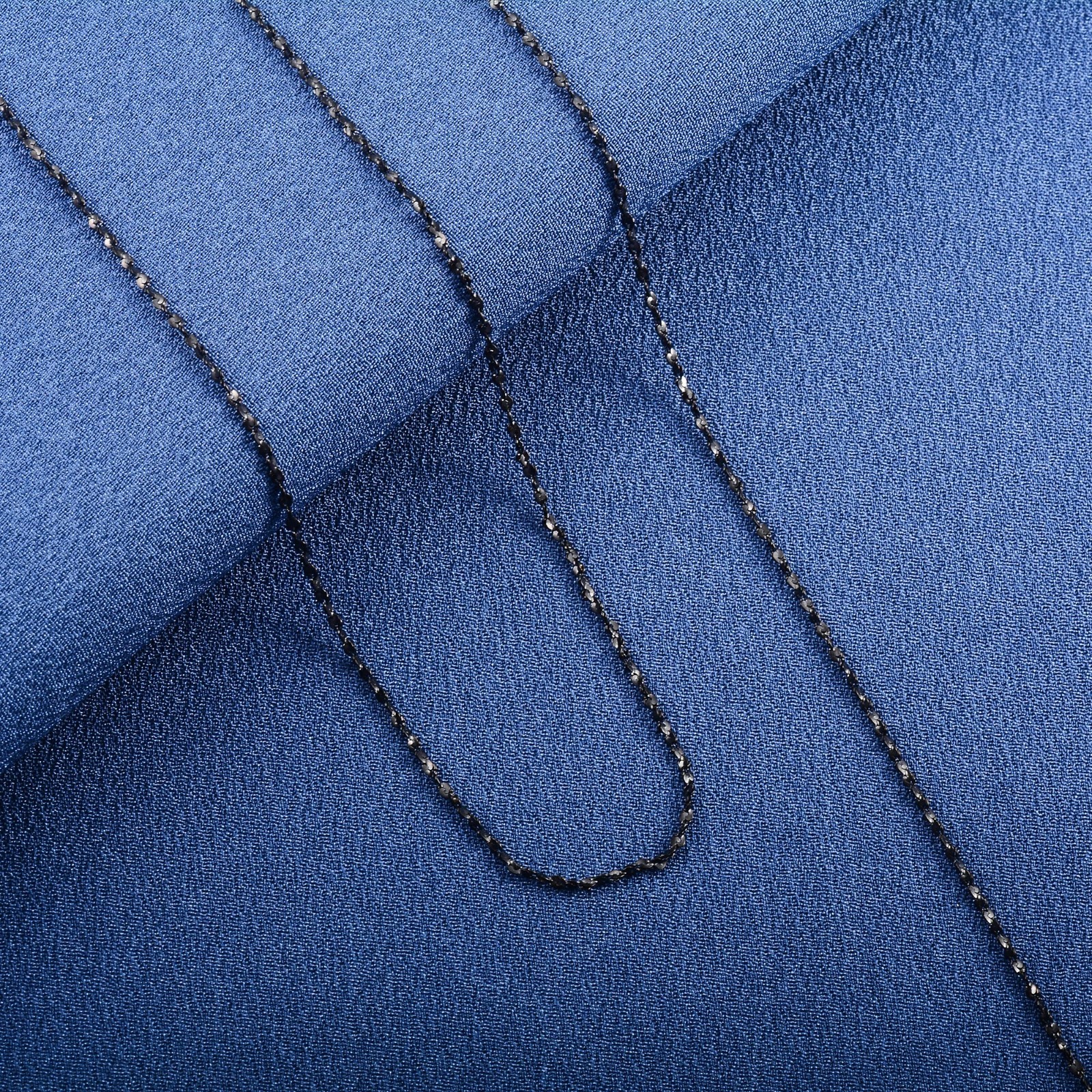 Necklace Chain Choker Dainty Glitter Steel Women, 14/30 inches 1.2/1.5/1.8mm