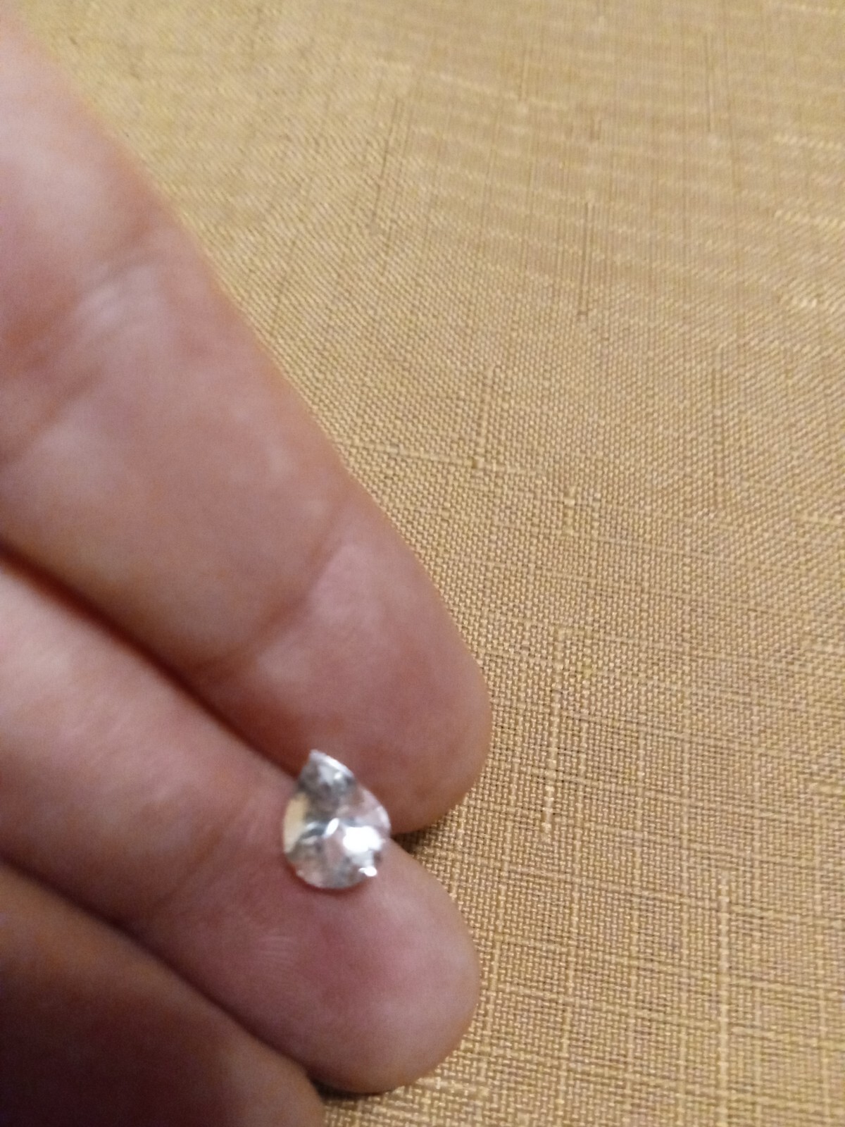 1.66 Ct VS Natural Unheated Very Light Blue Aquamarine Pear Shaped