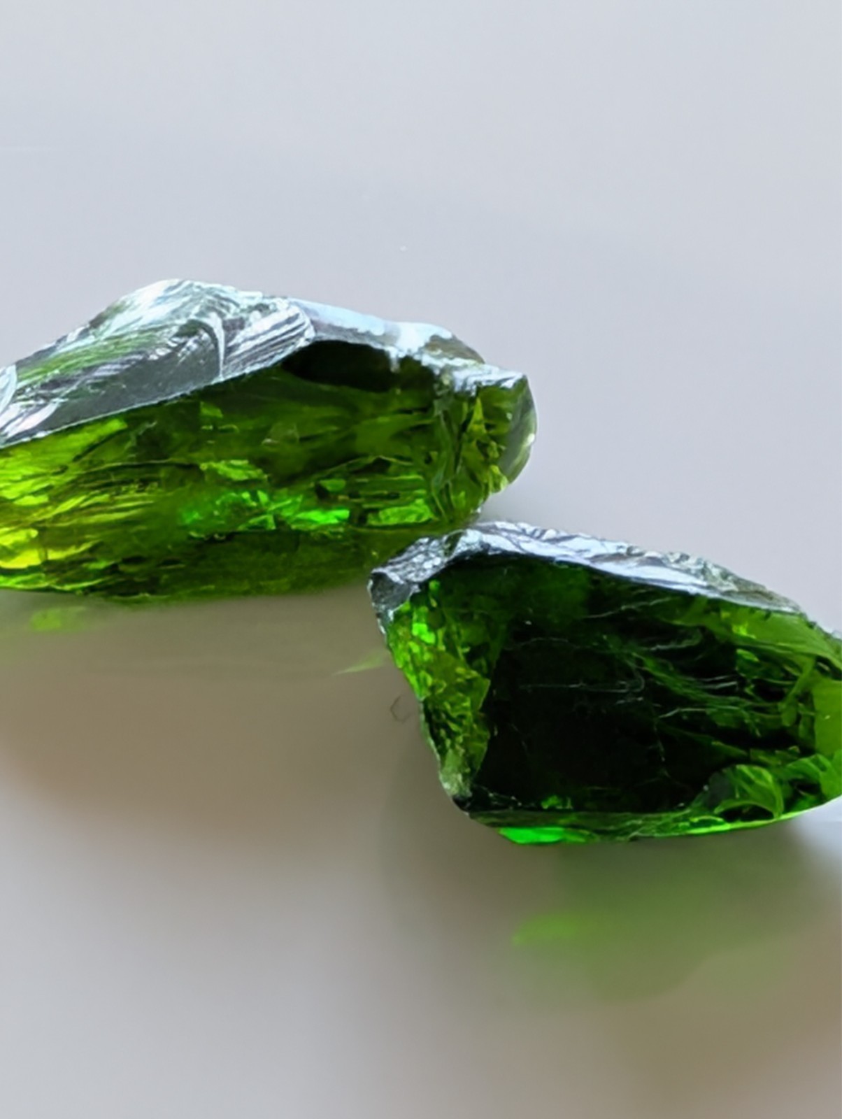 USA seller 5.79 ct IF flawless Chrome Diopside facet rough gemstone specimen