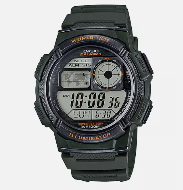GENUINE ORIGINAL Brand New Casio F91W F-91-W / AE1000W AE-1000-WWrist Watch