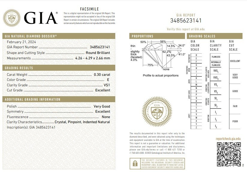2.10 ct, 7 x 0.30 ct Round Diamond loose E color VS1 clarity GIA certified