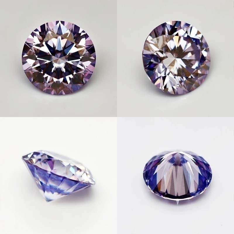 Wholesale Light Purple Multiple Shapes 0.5-3ct Moissanite Loose for Jewelry