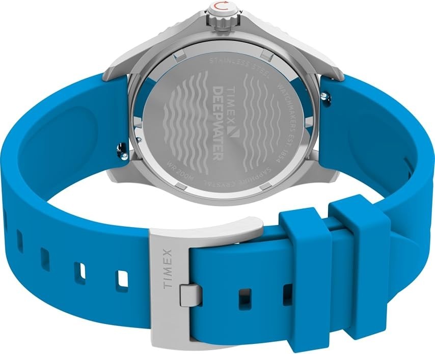 Timex Unisex Deepwater Meridian 200 38mm Watch [Blue] [TW2Y40400VQ]
