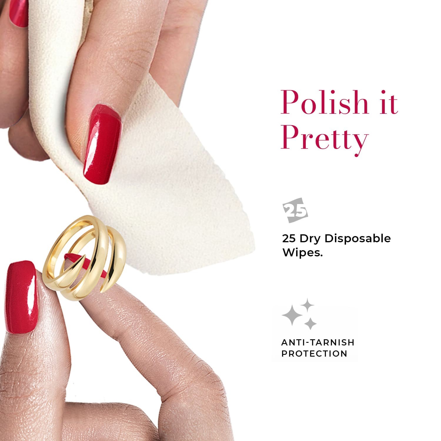 Connoisseurs Jewellery Wipes – Pre-Cut Cleaning Wipes for Jewelry