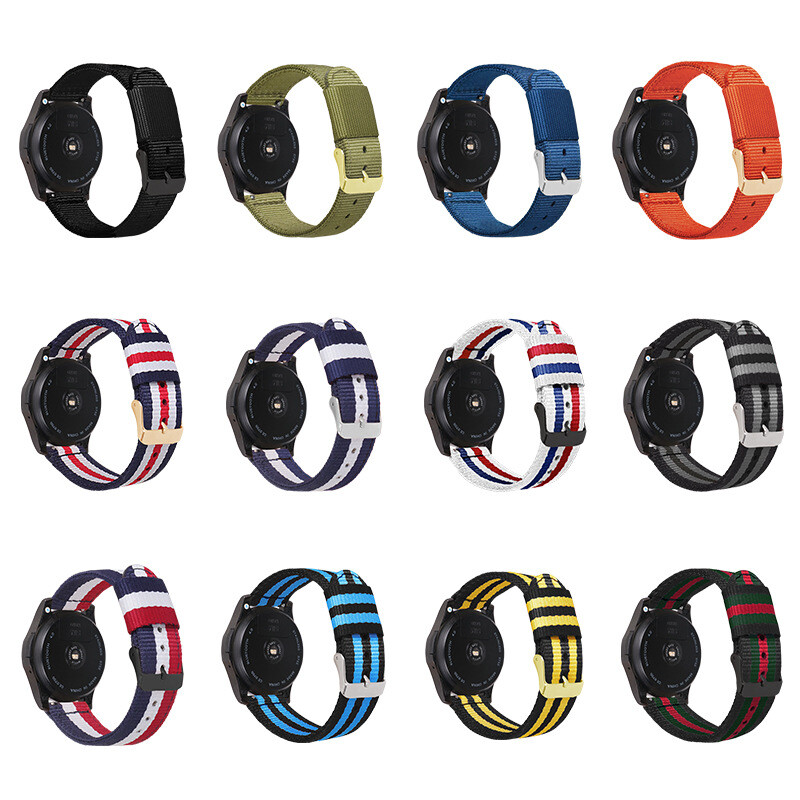 High Quality Nylon Canvas Watch Strap Band sports 18/20/22/24mm Quick Release