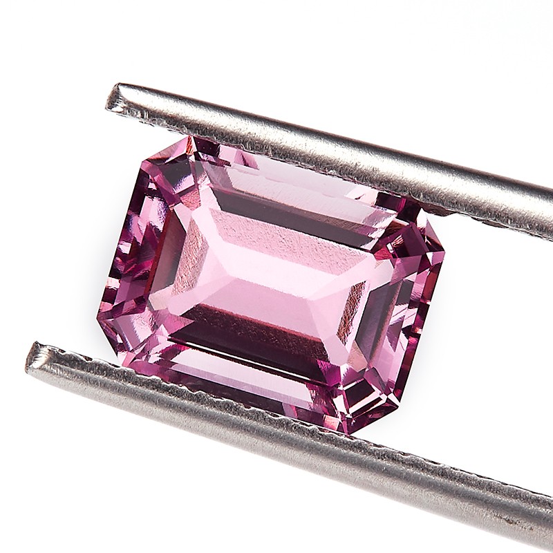 Wholesale Price 0.5-10ct Natural Emerald Cut Pink Padparadscha for Jewelry